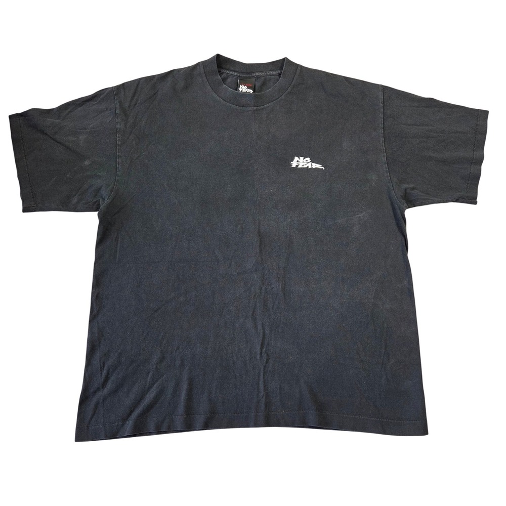 Vintage 1996 No Fear Shirt XL Black Single Stitch Does Not Play Well With Others
